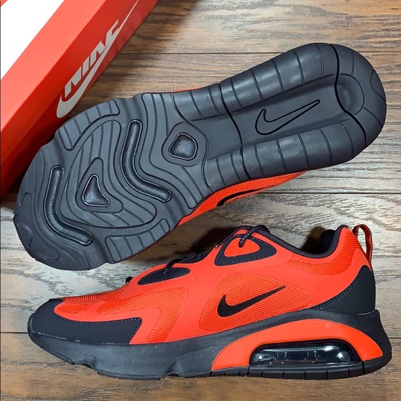 NIKE AIR MAX 200 Habanero Red/Oil Grey - Picture 13 of 16